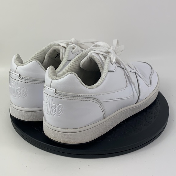 Nike Ebernon Low Triple White Leather Athletic Shoes BV1167-100 Men’s Size 10.5 - Picture 5 of 12